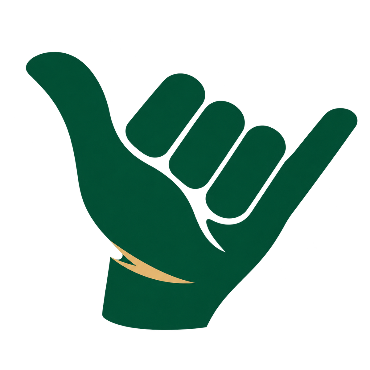 Logo The Original Fit — main shaka verte